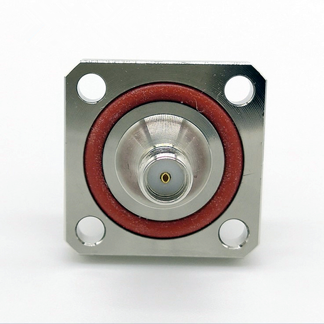 N female to SMA female panel mount 4 hole flange pcb connector adapter