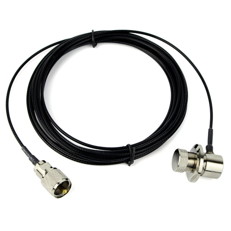 SO239 UHF Female Right Angle Crimp Connector for RG58 RG142 LMR195 Coaxial Cable