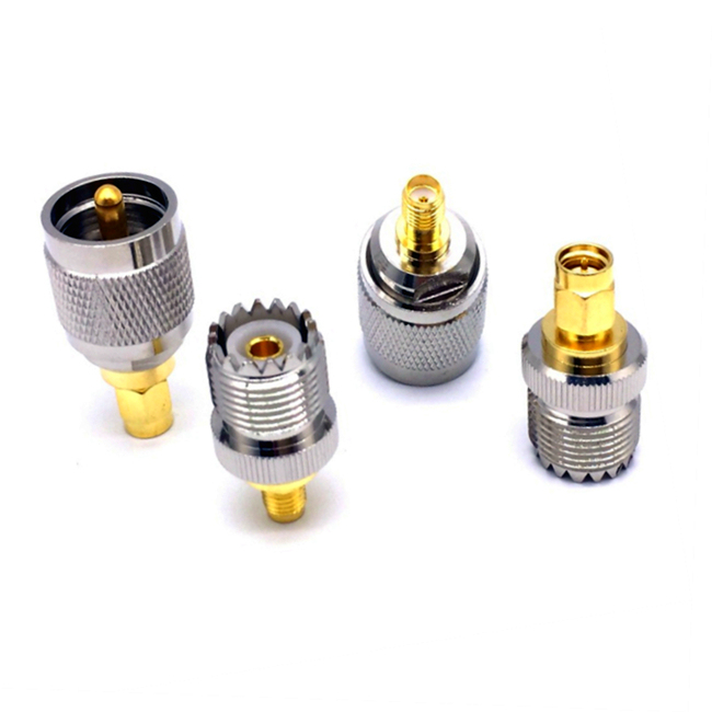High Frequency Walkie Talkie Connector UHF Male/Female to SMA Male/Female RF Coaxial Antenna Adapter