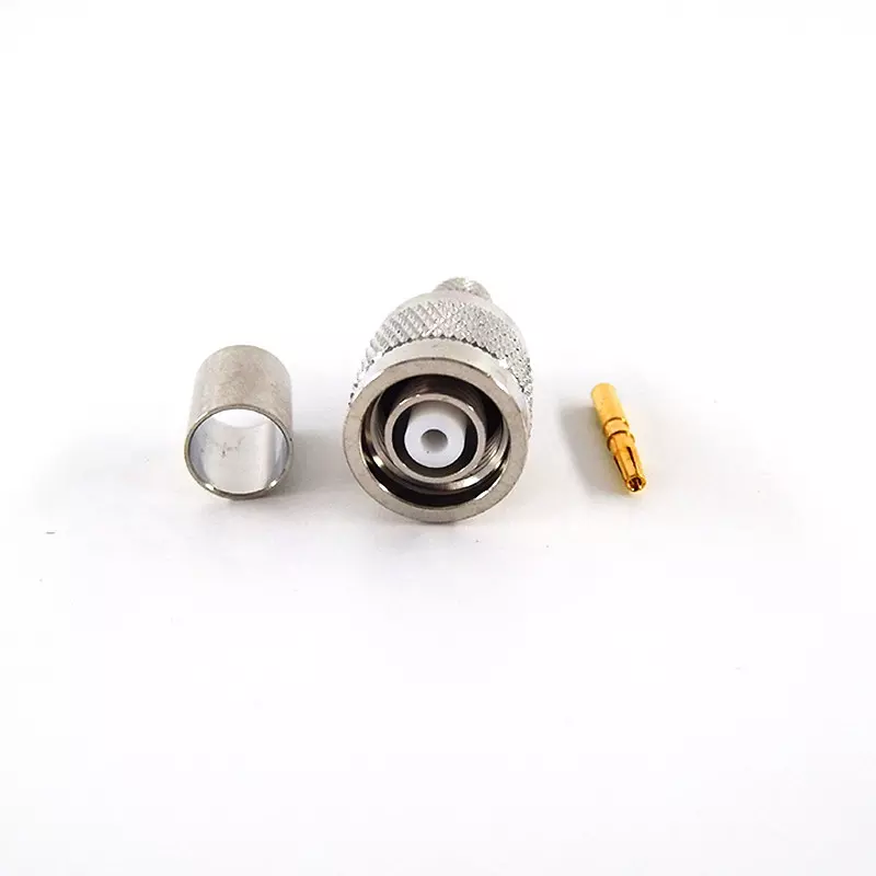 RF Connector TNC Male Crimp Type For LMR300 5D-FB Coaxial Cable