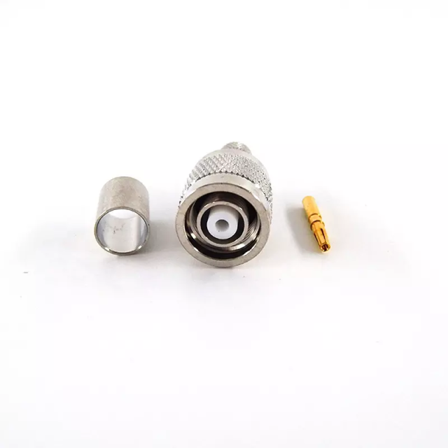 RF Connector TNC Male Crimp Type For LMR300 5D-FB Coaxial Cable