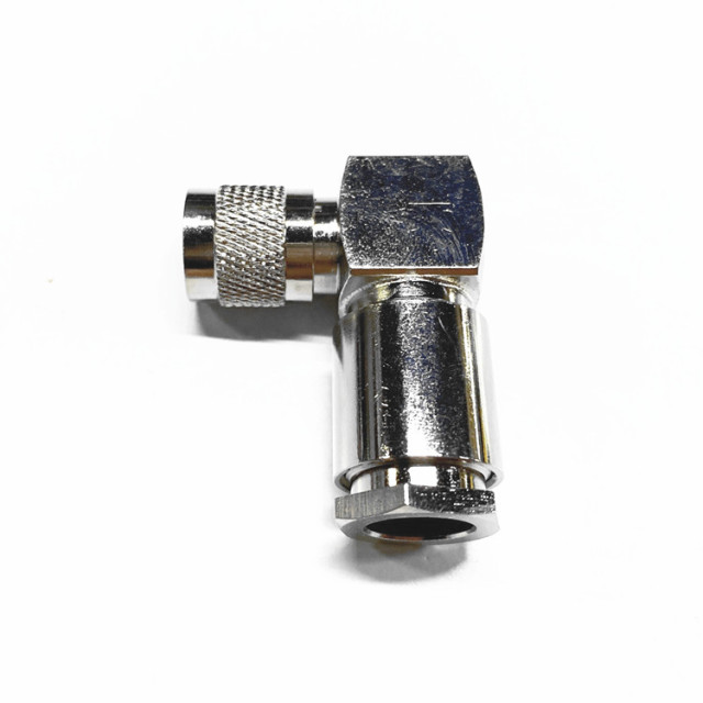 Right Angle TNC Male Clamp Type RF Coaxial Connector for LMR300 LMR400 RG8 5D-FB RG6 Cable