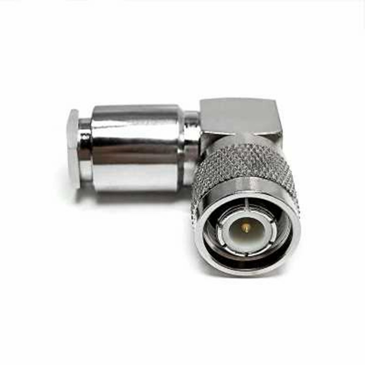 Right Angle TNC Male Clamp Type RF Coaxial Connector for LMR300 LMR400 RG8 5D-FB RG6 Cable