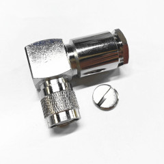Right Angle TNC Male Clamp Type RF Coaxial Connector for LMR300 LMR400 RG8 5D-FB RG6 Cable