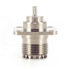 UHF Crimp Type 4 Hole Flange PL259 Female Connector for RG316 RG400 RG174 RG178 Caoxial Cable cable
