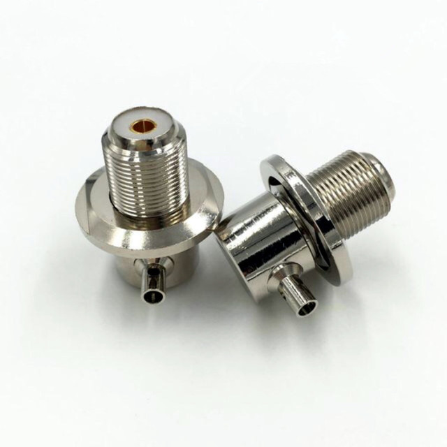 SO239 UHF Female Right Angle Crimp Connector for RG58 RG142 LMR195 Coaxial Cable