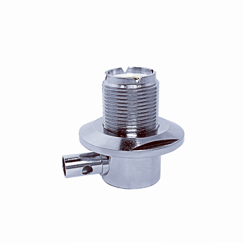 SO239 UHF Female Right Angle Crimp Connector for RG58 RG142 LMR195 Coaxial Cable
