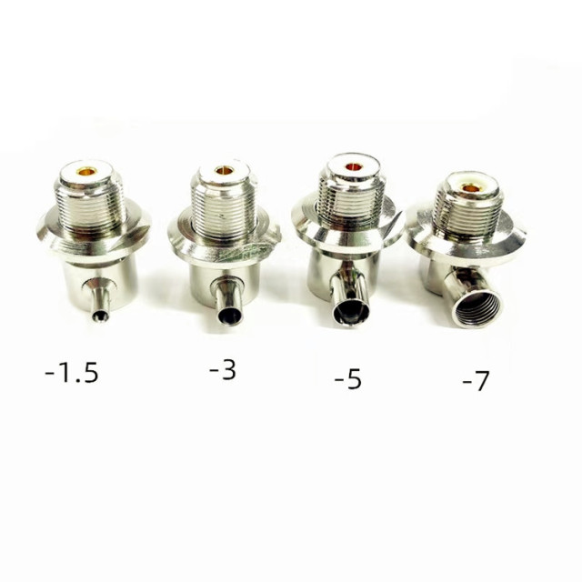 SO239 UHF Female Right Angle Crimp Connector for RG58 RG142 LMR195 Coaxial Cable
