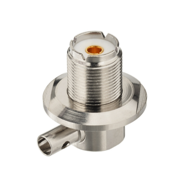 SO239 UHF Female Right Angle Crimp Connector for RG58 RG142 LMR195 Coaxial Cable