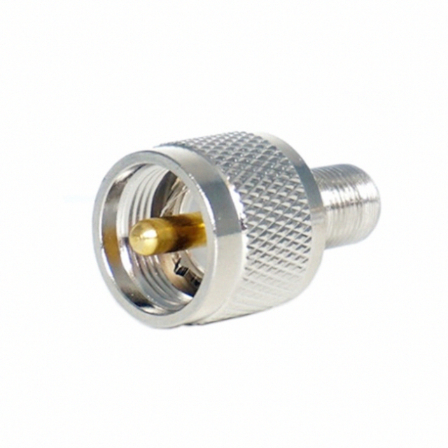 UHF Male PL259 to F Female RF Coaxial Coaxial Connector Straight Adapter