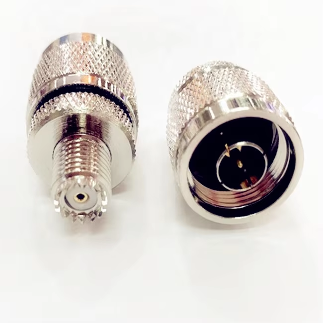 Mini UHF Female to N Male RF Coaxial Connector Adapter