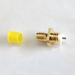 Customizable RF Connector SMA Female Flange Panel Mount PCB Connector Fill With Epoxy