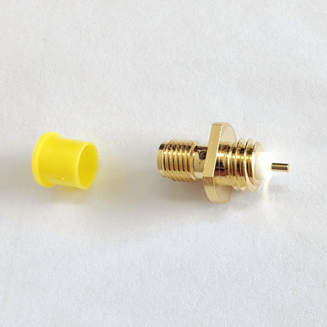 Customizable RF Connector SMA Female Flange Panel Mount PCB Connector Fill With Epoxy