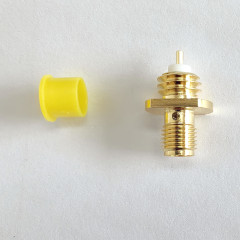 Customizable RF Connector SMA Female Flange Panel Mount PCB Connector Fill With Epoxy