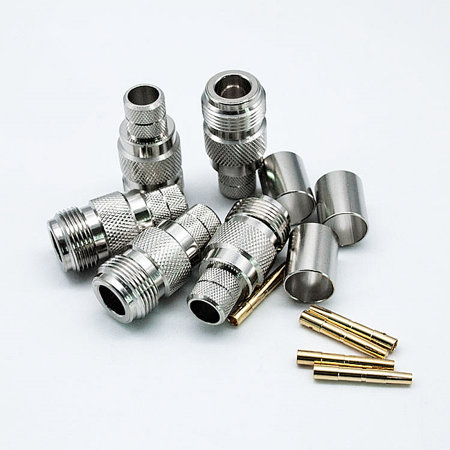 N Female Crimp Coaxial Connector for LMR400 RG8 RG213 RG214 Cable