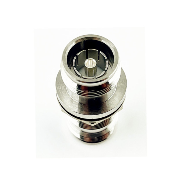 Low VSWR RF Coaxial 4.3-10 Female to 4.3-10 Female Bulkhead Connector Adapter