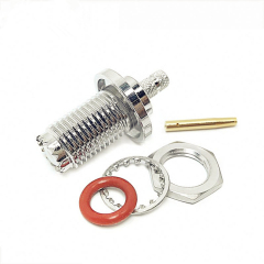Mini UHF Female Bulkhead Connector for LMR200 RG223 RG58 LMR195 Coaxial Cable