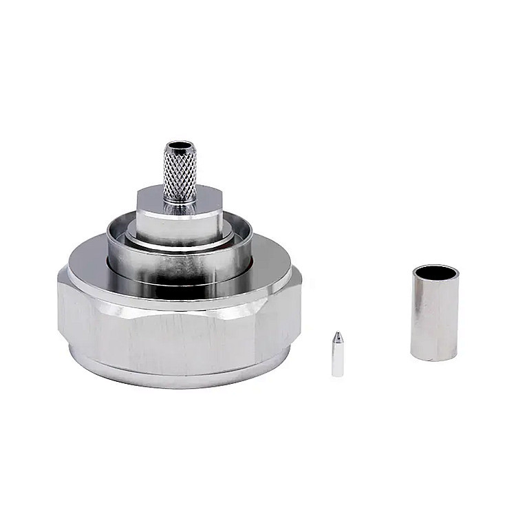 High Quality 7/16 DIN Male Crimp RF Antenna Connector for RG58 LMR195 RG402  Coaxial Cable