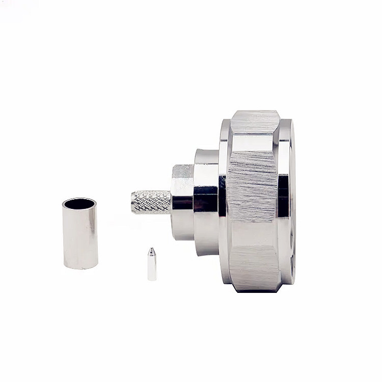 High Quality 7/16 DIN Male Crimp RF Antenna Connector for RG58 LMR195 RG402  Coaxial Cable