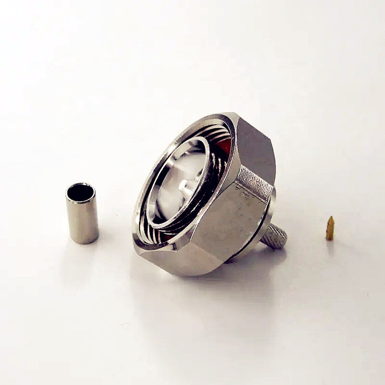High Quality 7/16 DIN Male Crimp RF Antenna Connector for RG58 LMR195 RG402  Coaxial Cable