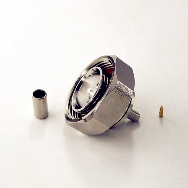 High Quality 7/16 DIN Male Crimp RF Antenna Connector for RG58 LMR195 RG402  Coaxial Cable