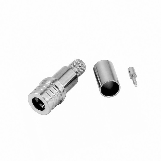 RF Coaxial QMA Male Plug Crimp Connector for LMR240 Coaxial Cable