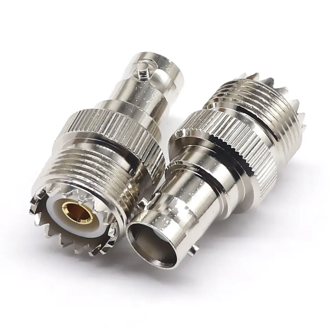 RF Coaxial Connector BNC Female UHF SO239 Female High Frequency BNC to UHF Adapter