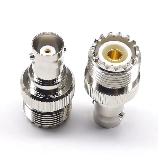 RF Coaxial Connector BNC Female UHF SO239 Female High Frequency BNC to UHF Adapter
