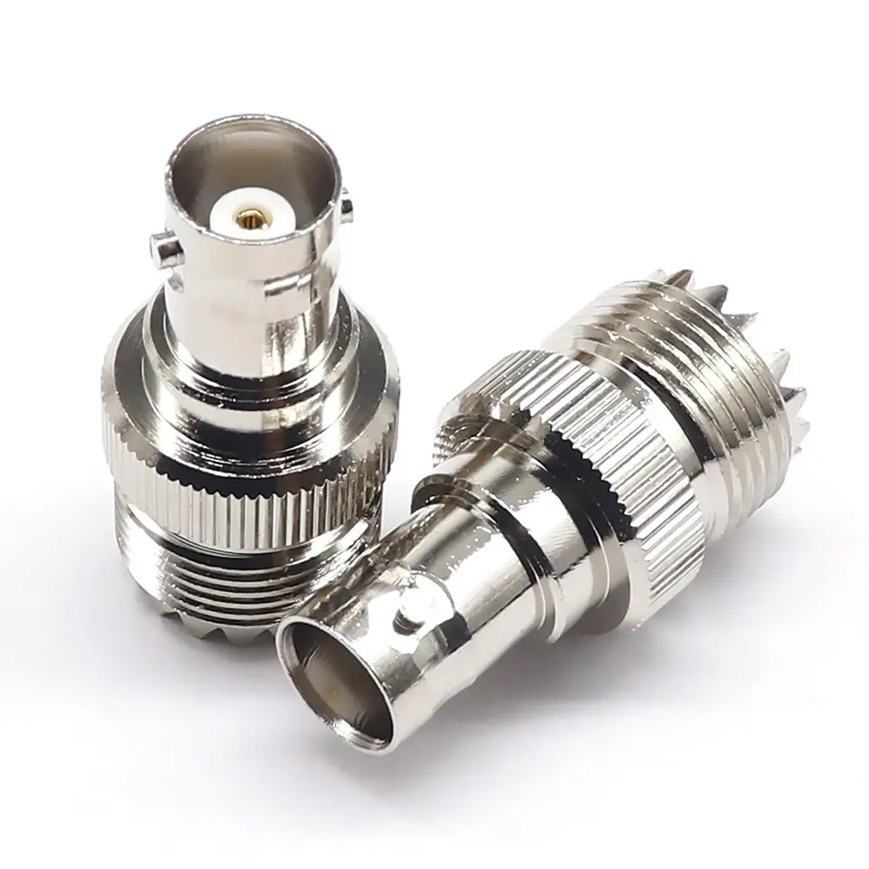 RF Coaxial Connector BNC Female UHF SO239 Female High Frequency BNC to UHF Adapter