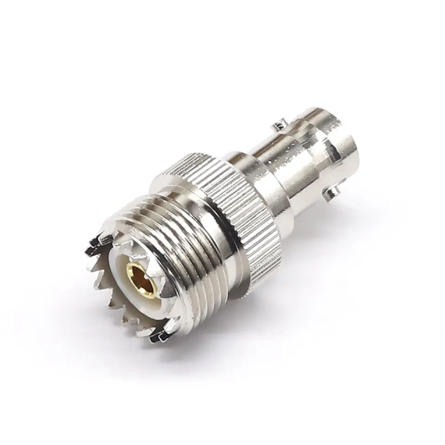 RF Coaxial Connector BNC Female UHF SO239 Female High Frequency BNC to UHF Adapter