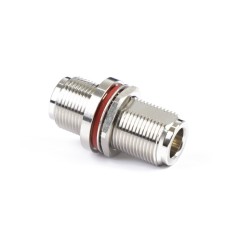 N Type Female to N Female Sealed O-ring Bulkhead Mount Straight Connector Adapter