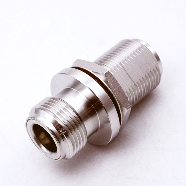 N Type Female to N Female Sealed O-ring Bulkhead Mount Straight Connector Adapter