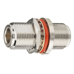 N Type Female to N Female Sealed O-ring Bulkhead Mount Straight Connector Adapter
