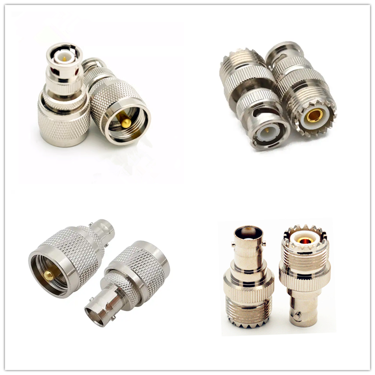 RF Coaxial Connector BNC Female UHF SO239 Female High Frequency BNC to UHF Adapter