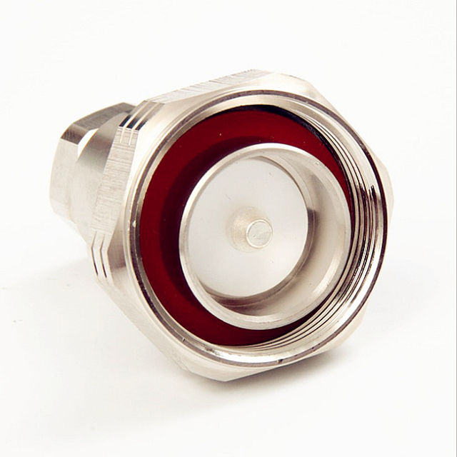 50ohm 7/16 DIN Straight Male Feeder Cable Connector for 1/2'' Super Flexible Cable