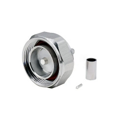 High Quality 716 DIN Male Crimp RF Coaxial Antenna Connector For RG58 LMR195 RG402 Cable