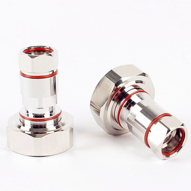 50ohm 7/16 DIN Straight Male Feeder Cable Connector for 1/2'' Super Flexible Cable