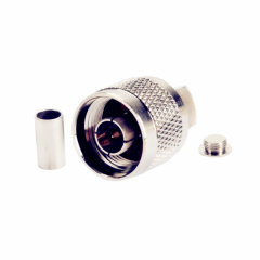 N Type Male Right Angle Crimp RG58 LMR-195 RG400 RG142 Cable Connector