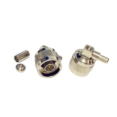 N Type Male Right Angle Crimp RG58 LMR-195 RG400 RG142 Cable Connector