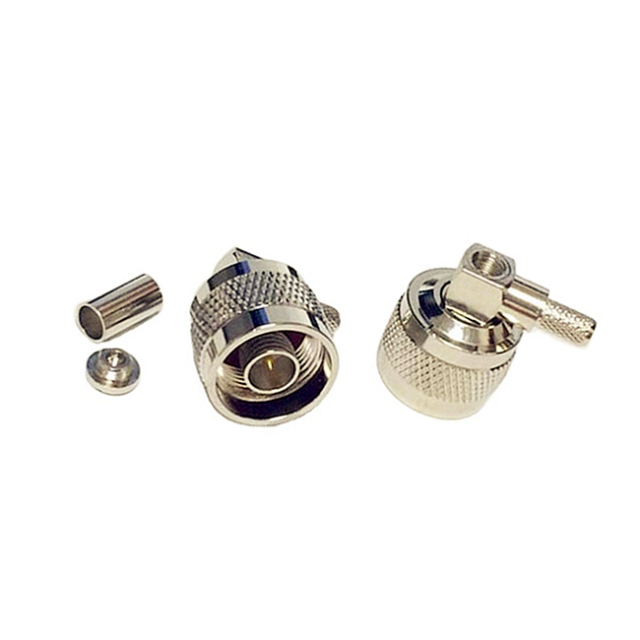 N Type Male Right Angle Crimp RG58 LMR-195 RG400 RG142 Cable Connector