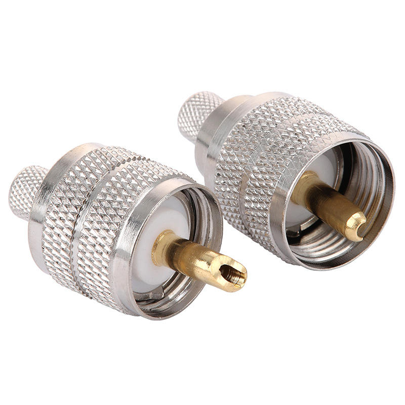 UHF Male Crimp Antenna Plug Coaxial Connector for 5D-FB LMR300 Aircell7 Cable