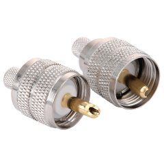 UHF Male Crimp Antenna Plug Coaxial Connector for 5D-FB LMR300 Aircell7 Cable