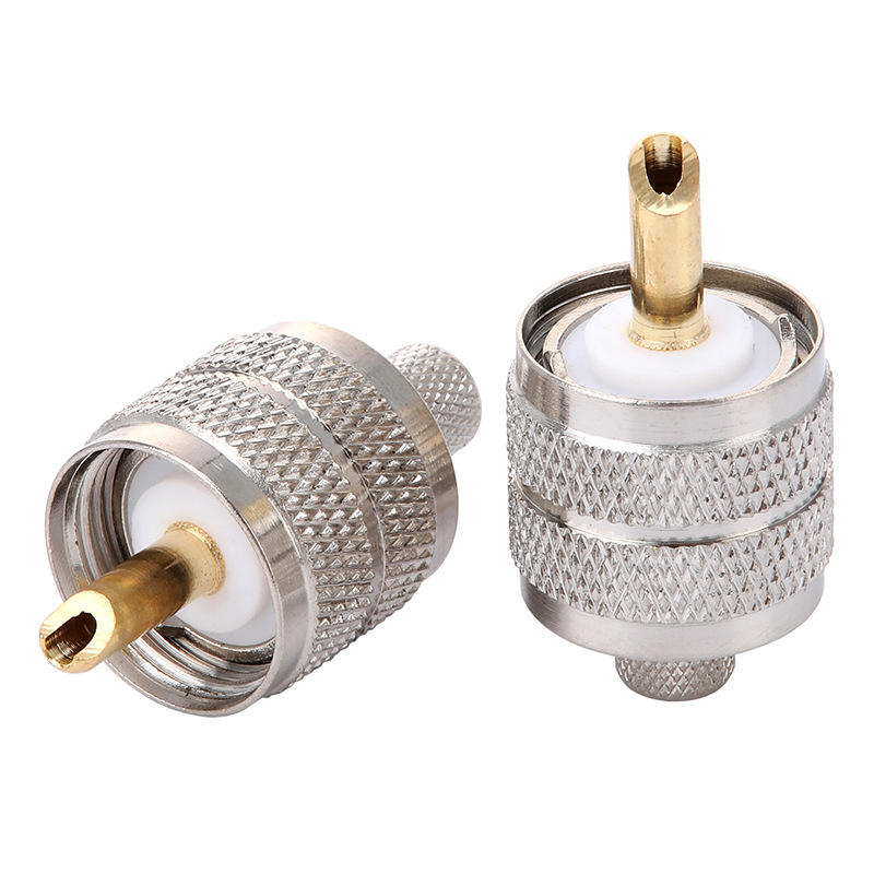 UHF Male Crimp Antenna Plug Coaxial Connector for 5D-FB LMR300 Aircell7 Cable