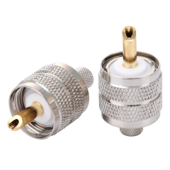 UHF Male Crimp Antenna Plug Coaxial Connector for 5D-FB LMR300 Aircell7 Cable