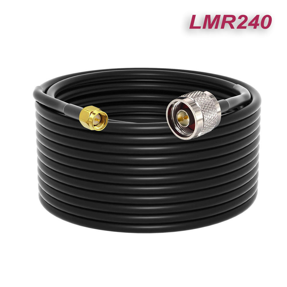 RF Coaxial Cable RG58 LMR240 LMR300 LMR400 3G 4G 5G N Male to SMA Male Connector for Mobile Signal Booster WiFi Router Antenna