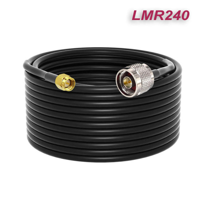 RF Coaxial Cable RG58 LMR240 LMR300 LMR400 3G 4G 5G N Male to SMA Male Connector for Mobile Signal Booster WiFi Router Antenna