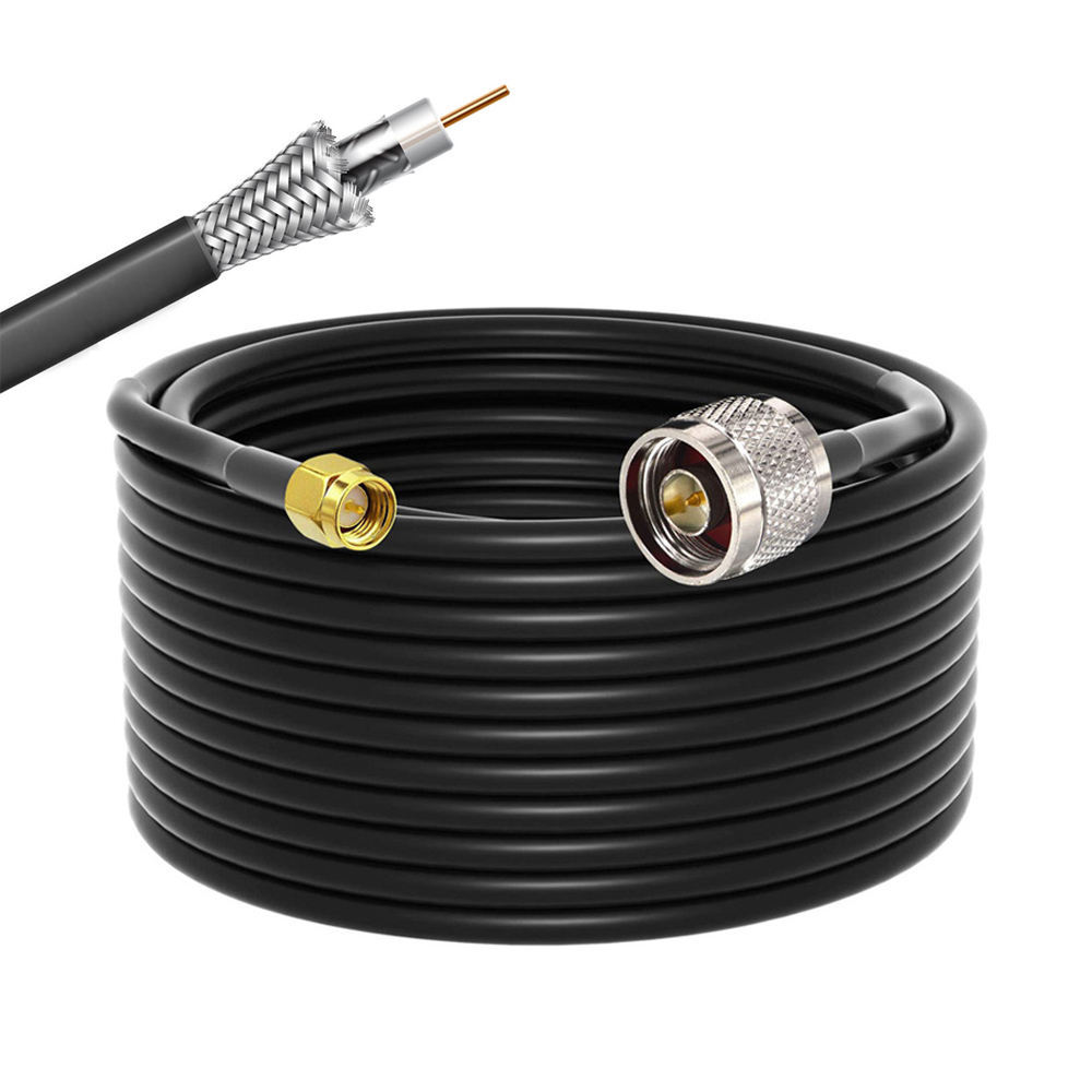 RF Coaxial Cable RG58 LMR240 LMR300 LMR400 3G 4G 5G N Male to SMA Male Connector for Mobile Signal Booster WiFi Router Antenna