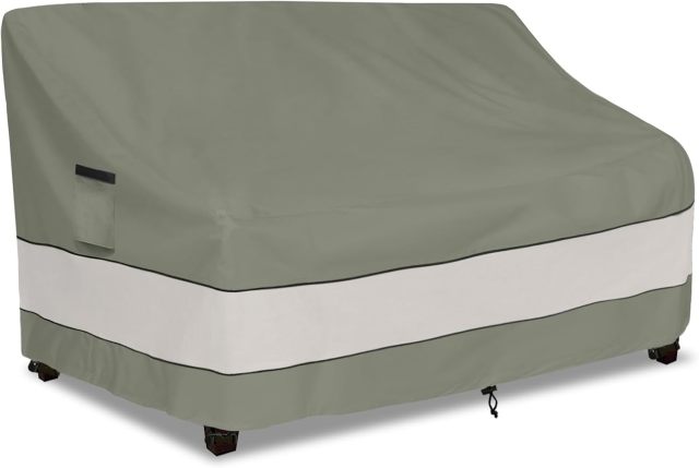 Outdoor Sofa Cover,Patio Loveseat Cover,3-Seater Bench Cover,Waterproof Heavy Duty Patio Furniture Covers,76W x 32.5D x 33H Inches