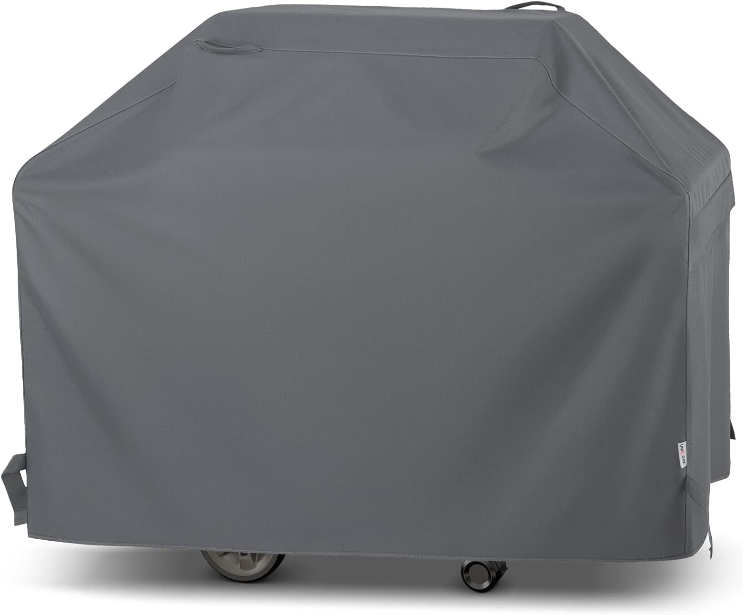Grill Cover - Weather Resistant Outdoor Cover, Heavy Duty BBQ Covers for Large Outdoor Kitchen, Ultima 600D Polyester, 66 Inch, Ripstop Grey