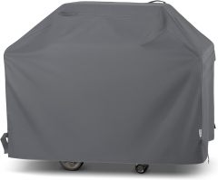 Grill Cover - Weather Resistant Outdoor Cover, Heavy Duty BBQ Covers for Large Outdoor Kitchen, Ultima 600D Polyester, 66 Inch, Ripstop Grey